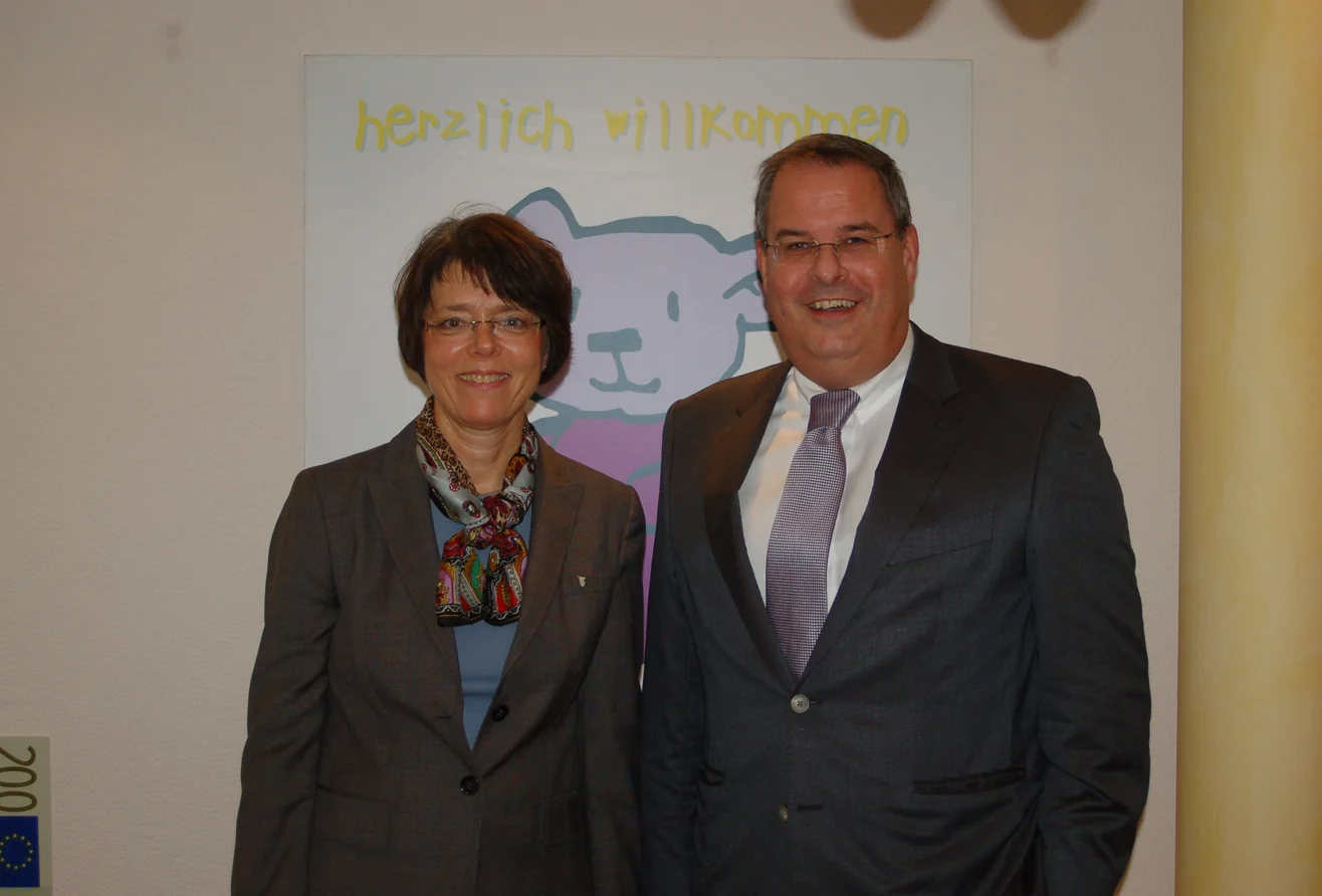 Archive photo of Magdalene Schmitt with Stefan Schreiter at Bärenherz